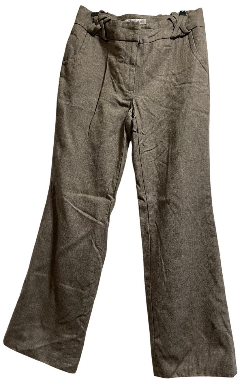 Vintage 90s David N. Wool Slacks - Size 6 - Y2K - Khaki / Tan